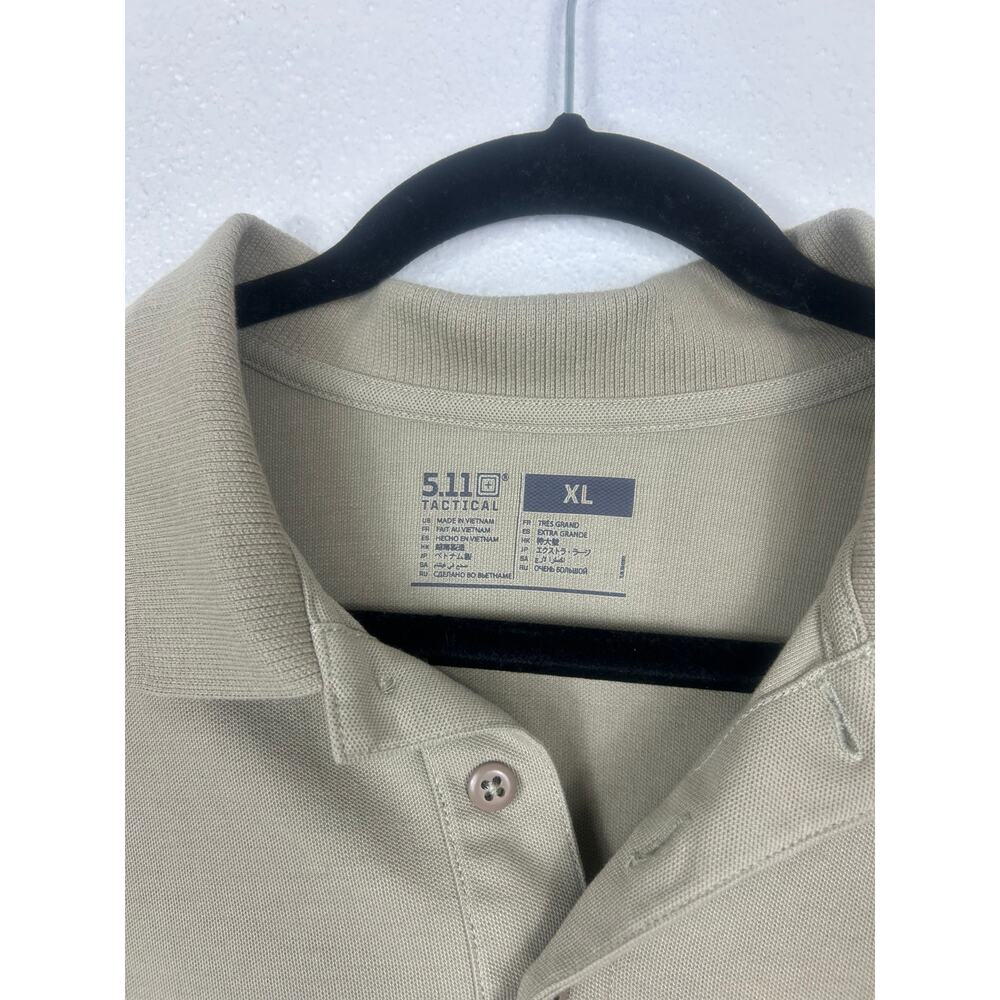 5.11 Tactical Men's Polo Shirt Tan Sz XL - Picture 5 of 7